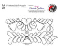 026 Feathered Quilt Angels Pantograph by Linda V. Taylor