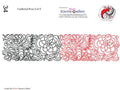 034 Feathered Rose Col Ii Pantograph by Linda V. Taylor