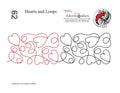 062 Hearts And Loops Pantograph by Linda V. Taylor