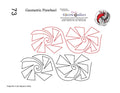 073 Geometric Pinwheel Pantograph by Linda V. Taylor