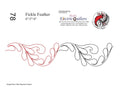 078 Fickle Feather Pantograph by Linda V. Taylor