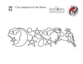 082 Cow Jumped Over The Moon Pantograph by Linda V. Taylor