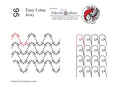 095 Easy Lotus/Ricky Pantograph by Linda V. Taylor