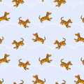 Light Blue Classic Winnie Tigers Cotton 43"/44" Fabric Per Yard