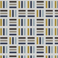 Light Gray Modern Refinement Striped Squares Cotton 43"/44" Fabric Per Yard