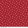 Love You Always Ditsy Red Cotton 43"/44" Fabric Per Yard