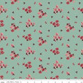 Love You Always Flower Toss Sage Cotton 43"/44" Fabric Per Yard