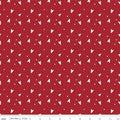 Love You Always Hearts Red Cotton 43"/44" Fabric Per Yard