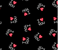 PL Lovey Dove I Heart You Black