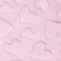 Luxe Cuddle Hearts Blush Fabric per yard