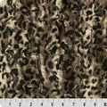 Taupe/Black Luxe Cuddle Bobcat 52"/57" Fabric per yard