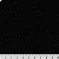 Luxe Cuddle Paws Black 58" - 60" Fabric per yard
