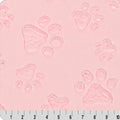 Luxe Cuddle Paws Blush 58" - 60" Fabric per yard