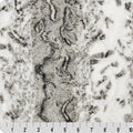 Luxe Cuddle Snowy Owl Charcoal 58" - 60" Fabric per yard