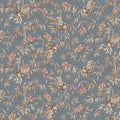 Birds and Butterflies Blue Meadow Blush 43"/44" Cotton Fabric Per Yard