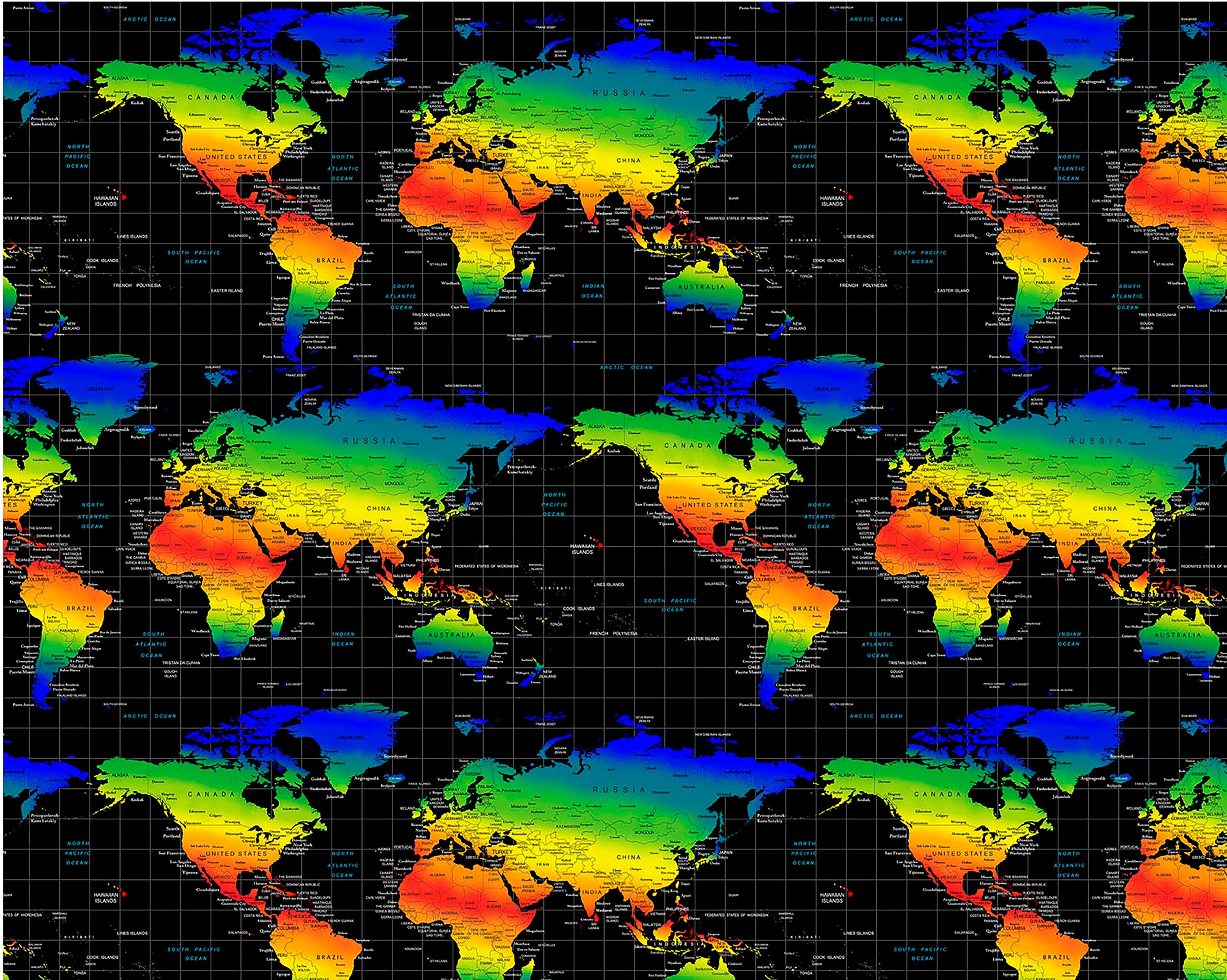 TT World Map-Black