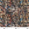 Mocha Stack Out of the Woodwork Cotton 44"/45" Fabric Per Yard