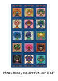 Multi Blue Gentle Warriors Portraits Panel 24" x 44"