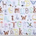 Multi Easy as ABC Digital Cuddle Fabric per yard