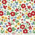 Multi Flowers Cotton Wideback Fabric Per Yard