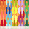 Multicolor Creamsicle Links Cotton Wideback Fabric per yard