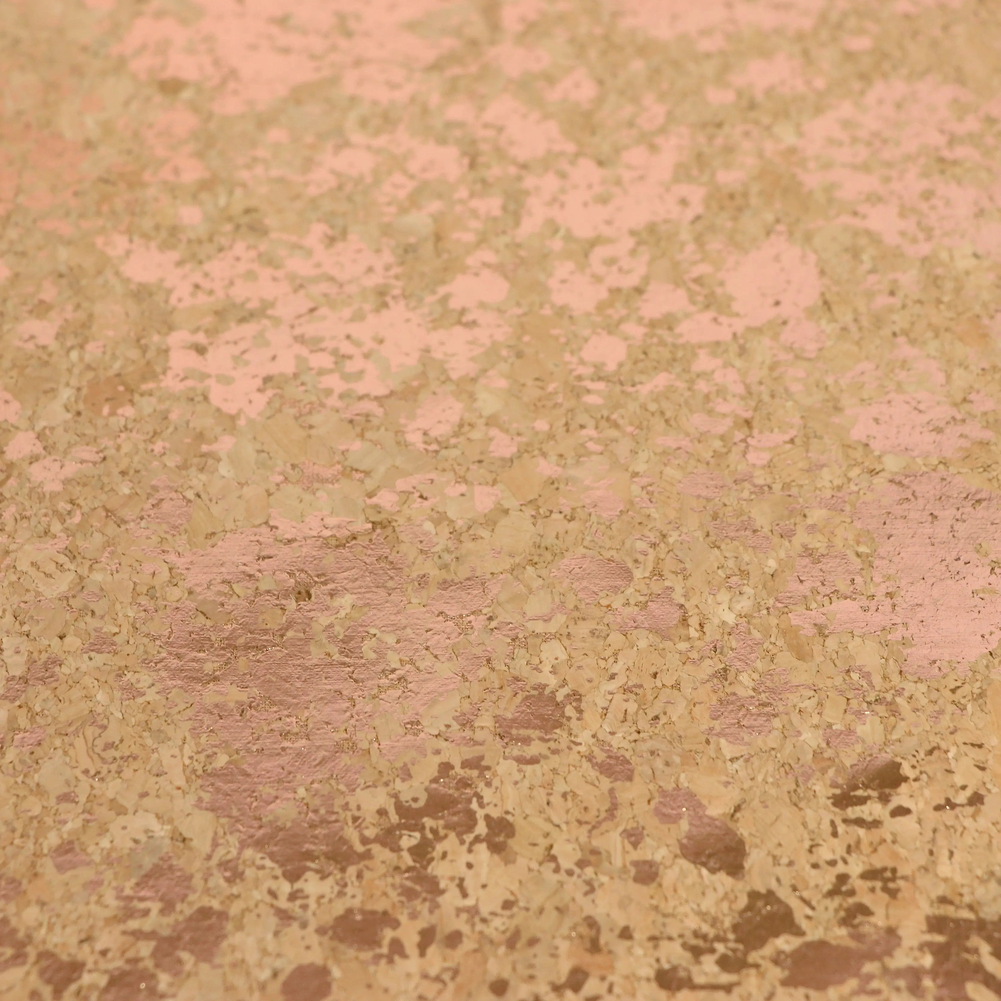 Natural Rose Gold Splatter Pro Lite Cork 1/2 yard