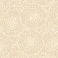 Natural Vespa Tossed Mandalas Cotton Wideback Fabric