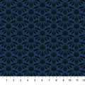 Navy Blue Echinacea Indelible by Anna Maria for Northcott Cotton 44"/45" Fabric Per Yard