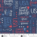 Oh Say Can You Sew 108" Navy Cotton Wideback Fabric per yard