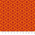 Orange Echinacea Indelible by Anna Maria for Northcott Cotton 44"/45" Fabric Per Yard