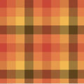 Orange Wideback Fall's in Town Checked Multi Fabric Per Yard