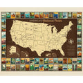 National Parks Poster Panel 36" x 43"