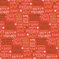 PBS Happy Howlidays Words Red