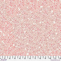 Peony Red Flourish And Bloom 44"/45" Cotton Fabric Per Yard