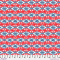 Red Maison Rouge Cotton 44"/45" Fabric Per Yard