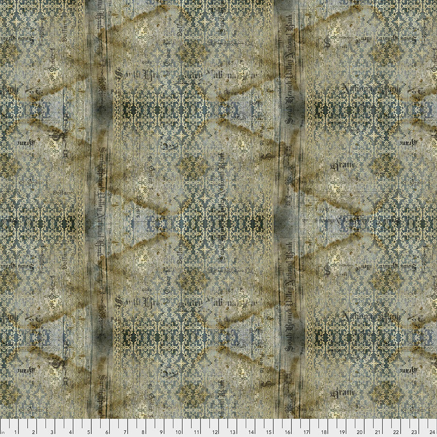 FS Abandoned Stained Damask Neutral Tim Holtz PWTH133