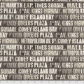 FS Charcoal Eclectic Elements Monochrome Subway Signs-Tim Holtz