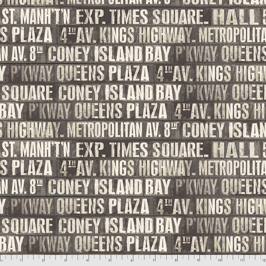 FS Charcoal Eclectic Elements Monochrome Subway Signs-Tim Holtz