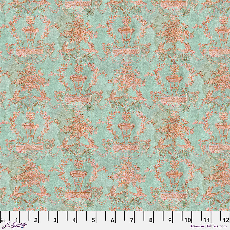 FS Teal Wallpaper Tim Holtz
