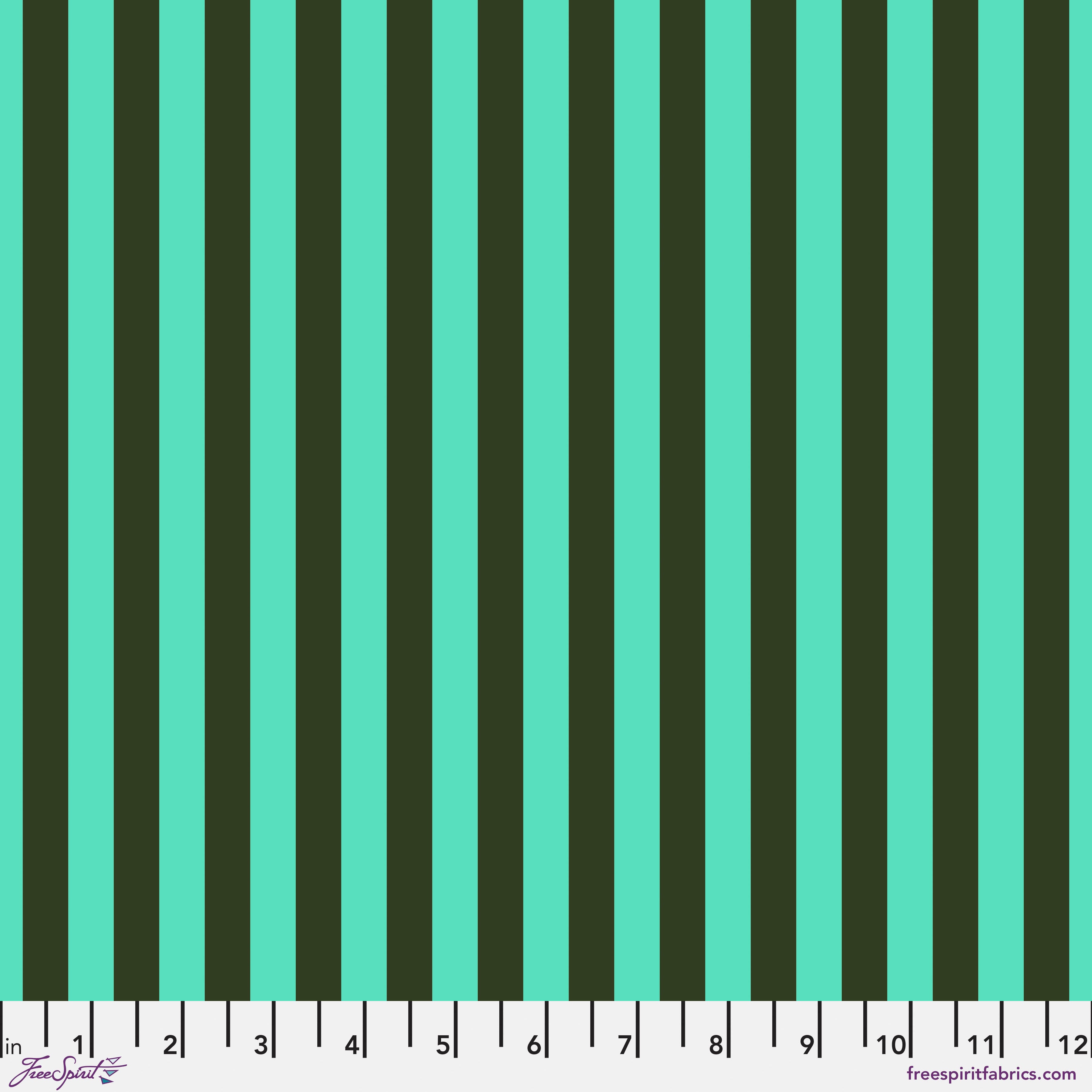 FS Tula Pink Tent Stripe - Fern