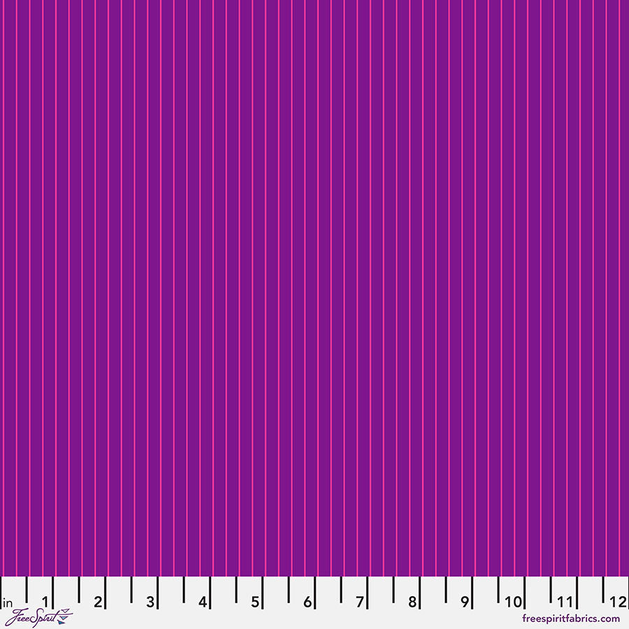 FS Tula Pink Tiny Stripes - Aster