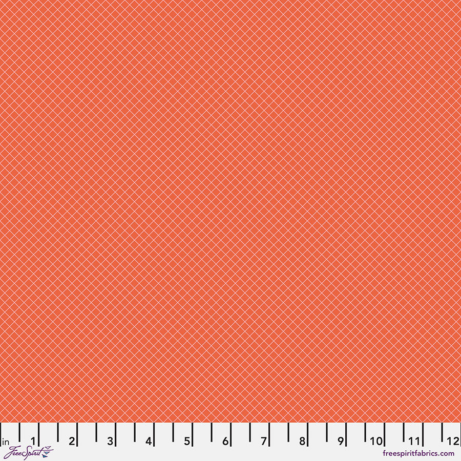 FS On the Grid - Salmon || Tula Pink True Colors