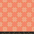 Paper Cuts 2 Canyon Orange Paper Star Patchwork Geometric Cotton 43"/44" Fabric Per Yard