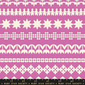Paper Cuts 2 Heliotrope Lavender Stripes Knit Cotton 43"/44" Fabric Per Yard