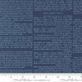 Paper Hamlet Midnight Book Pages Cotton 44"/45" Fabric Per Yard
