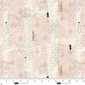 Parisian Snippets Digital Pink Mannequin and Stripe Cotton 44"/45" Fabric Per Yard