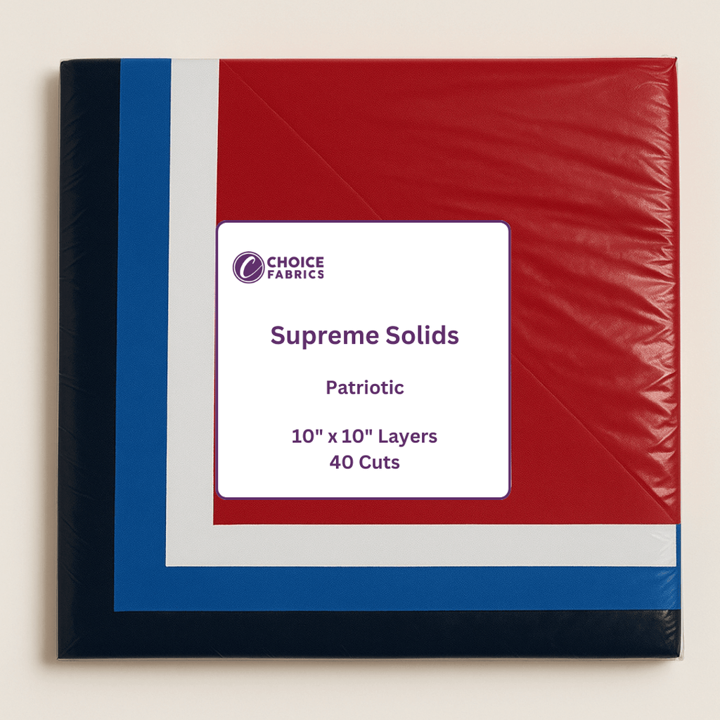 Supreme Solids - 10x10 Layers - Patriotic (40 Squares)