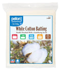 Pellon® White Cotton Batting With Scrim  90" x 108" Queen Size Package.