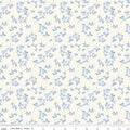Penelope Stems Cream Cotton Wideback Fabric per yard