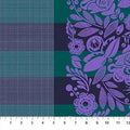 Perennial Borders Festival in Ocean BAMT141-82 Cotton Wideback Fabric per yard
